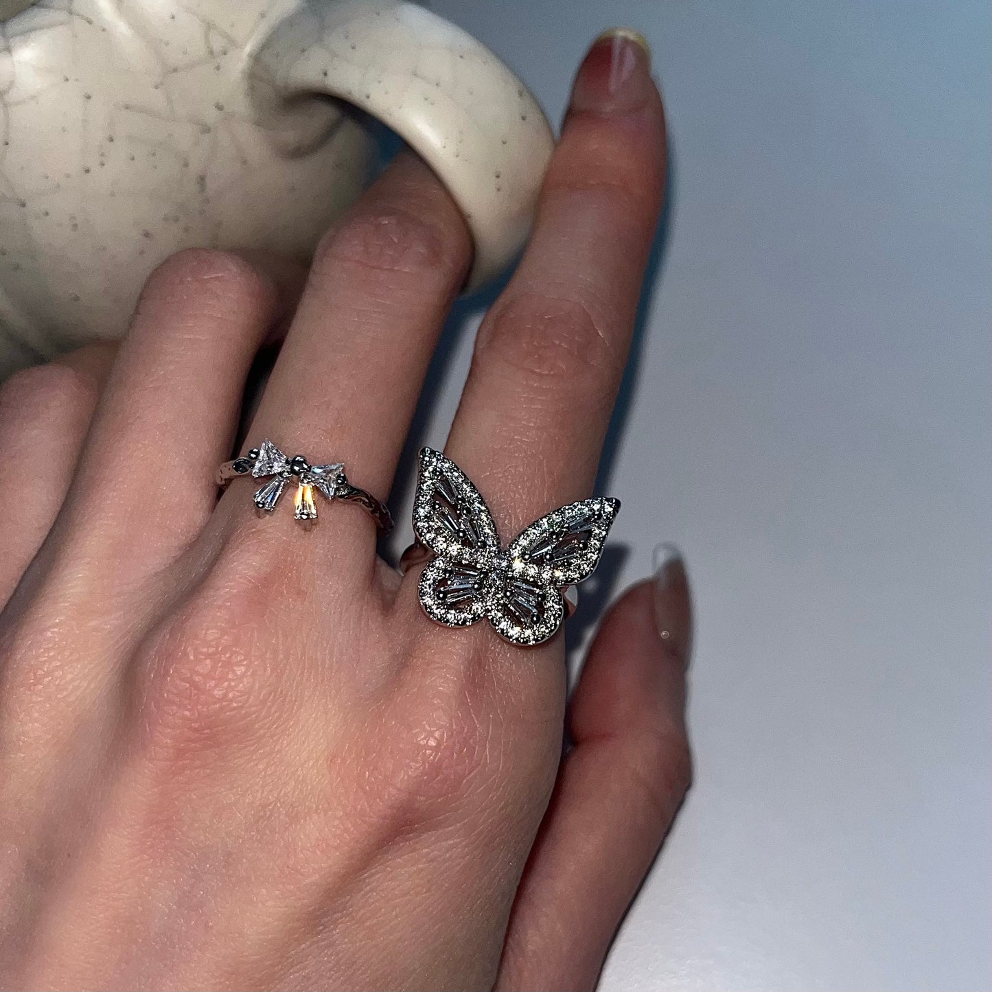 💎 April: Butterfly Drift Ring
